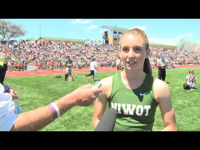 Elise Cranny Niwot 2013 State Championships Media Interview