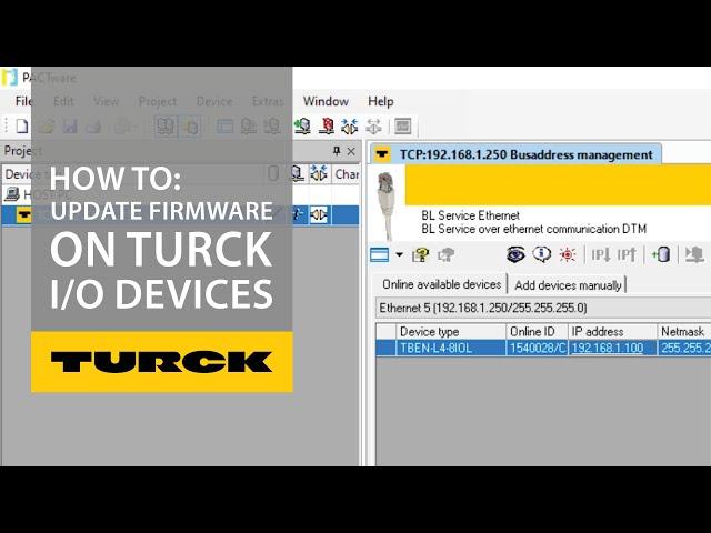 How to Update Firmware on Turck I/O Devices