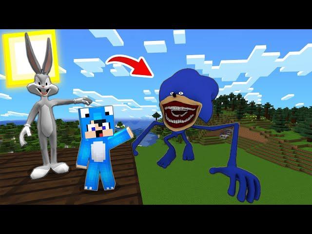 Minecraft but D4 and Bugs Bunny attacked us Sonic Tapes