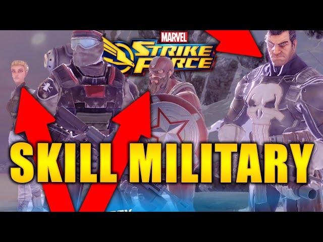 Punisher Rework - Yelena - Red Guardian - Skill Military Team - MARVEL Strike Force - MSF