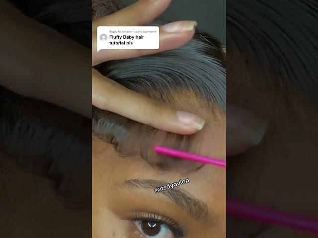 Fluffy edges (Baby hair) tutorial  #fluffybabyhair #babyhairtutorial #edgestutorial #softbabyhair