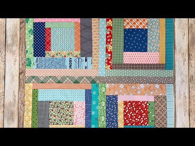 Sew Your Stash Series #13 - 12" Lincoln Logs Block!