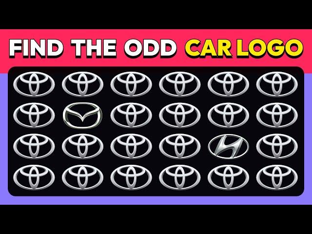 Find the ODD One Out - Car Logo Challenge  | 30 Ultimate Levels