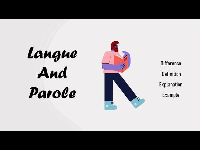 Langue and Parole | Linguistics | Saussure Concepts | Explanation with Examples | Structuralism