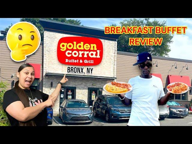 Eating Breakfast at GOLDEN CORRAL in The Bronx for the First Time!