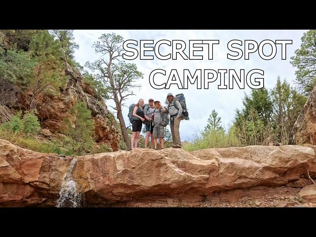 Somewhere Special to Build Connection & Enjoy Desert Backpack Camping & Firebox Stove Cooking.