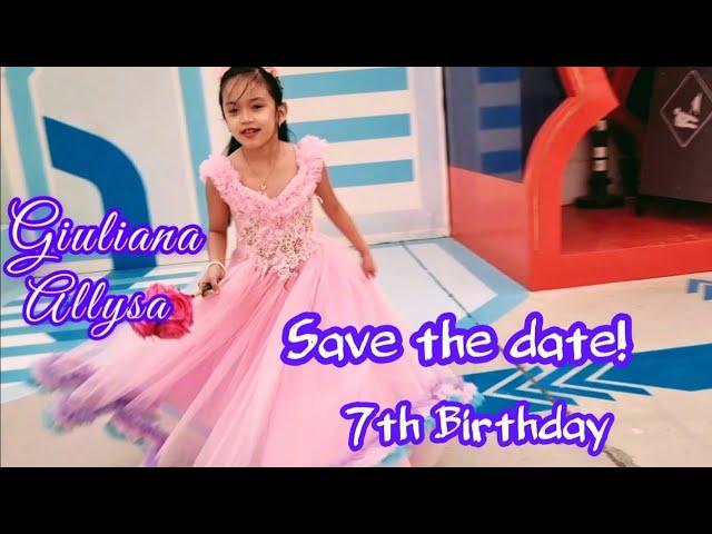 Save the date | 7th birthday of Giuliana Allysa