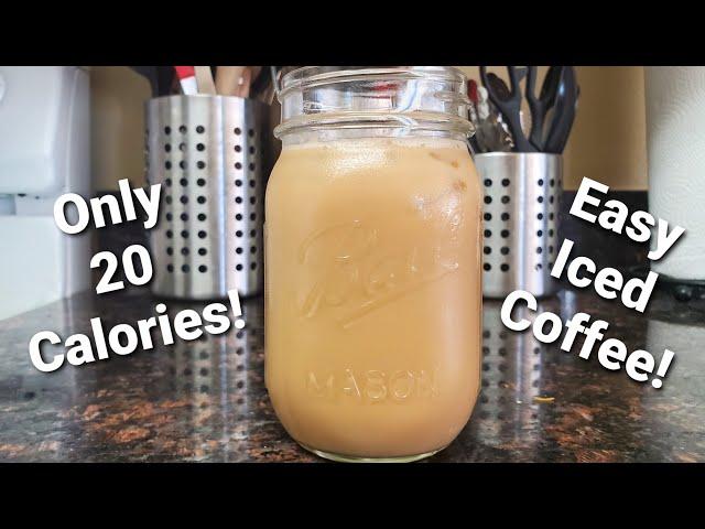 Easy Iced Coffee! Low Calorie!