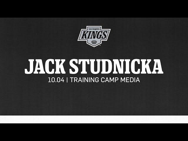 Forward Jack Studnicka  | 10.04 LA Kings Practice in Quebec City | Media