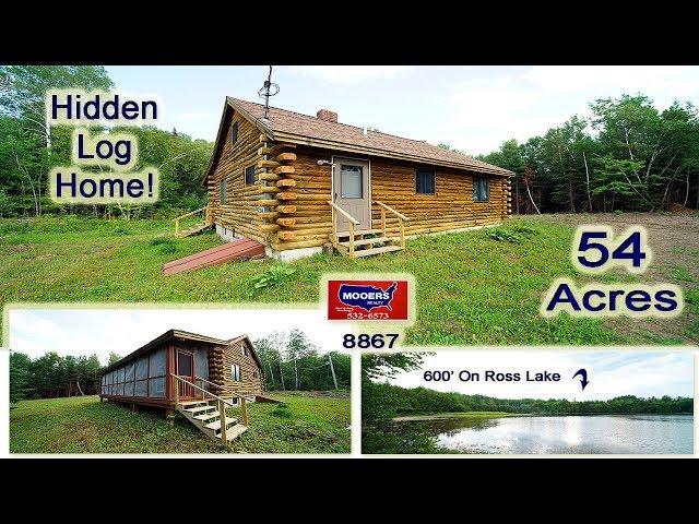 Log Homes With Land In Maine | 467 Foster RD Littleton ME Waterfront Property MOOERS REALTY 8867