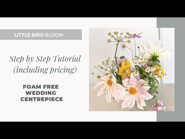 Flower Arrangement Without Floral Foam ‍ Step by Step Tutorial {Includes Pricing + Recipe}