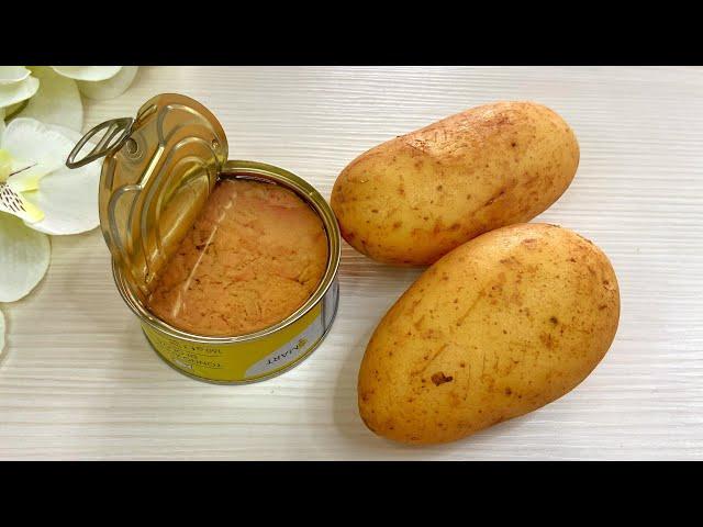 You need TUNA and 2 POTATOES for a quick and tasty dinner. quick and easy recipes asmr