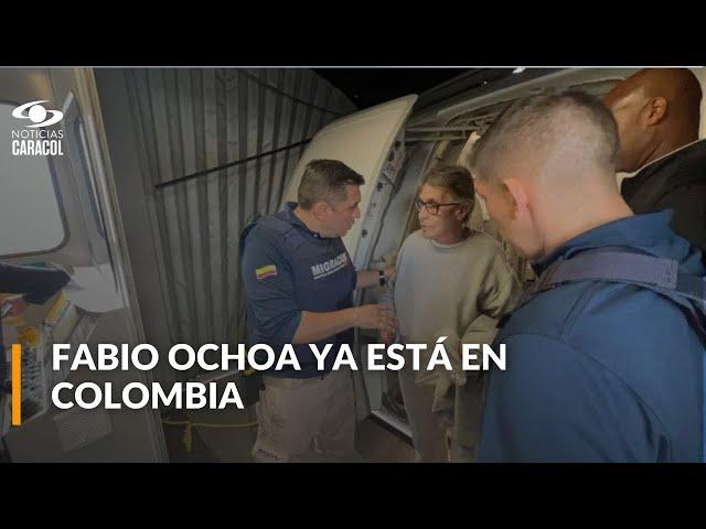 Fabio Ochoa, excapo del Cartel de Medellín, llega a Colombia: primeras imágenes