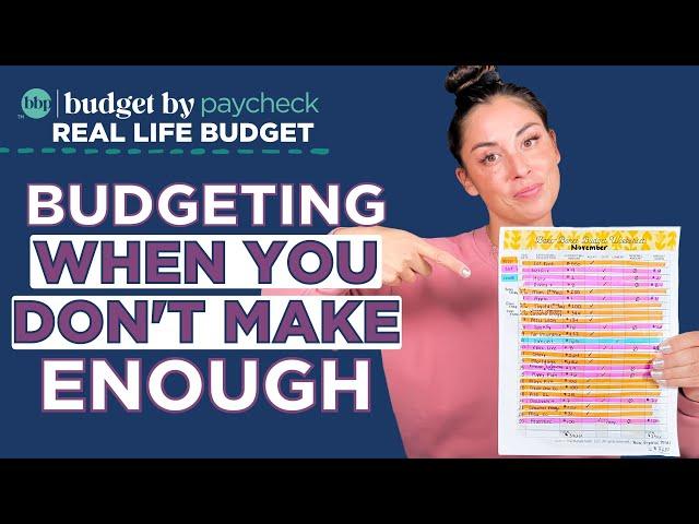 BBP REAL LIFE BUDGET | Budgeting When You Don't Make Enough