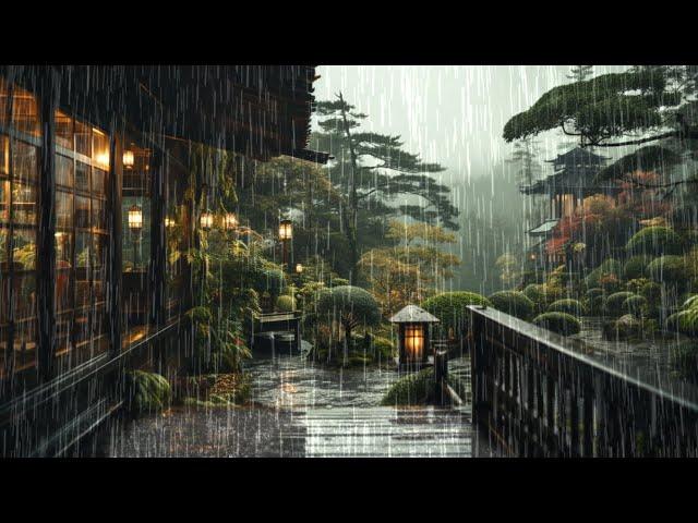 Real Rain Sound for Sleep & Relaxation | Rain on Garden