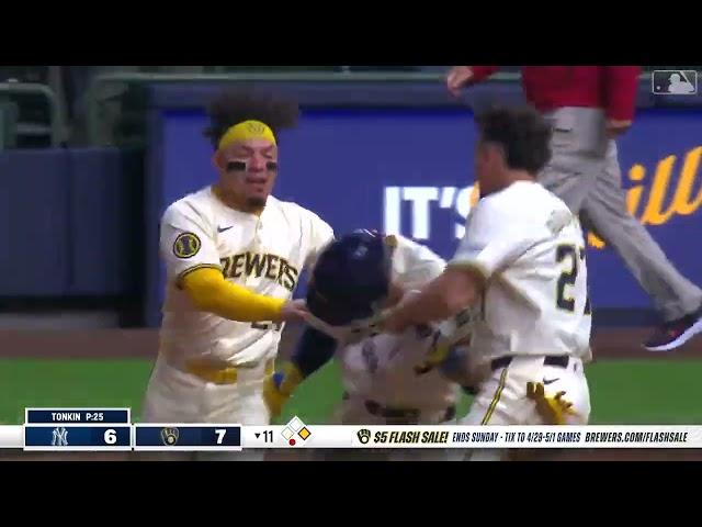 Joey Ortiz walk-off single in the 11th