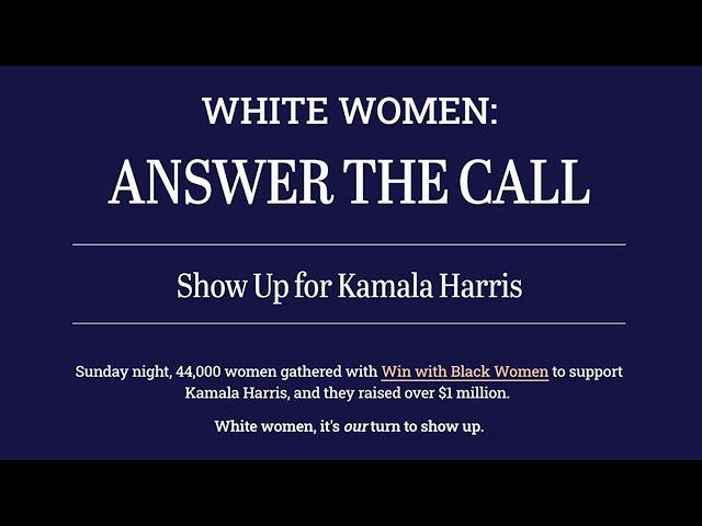 White Women: Answer the Call 2024