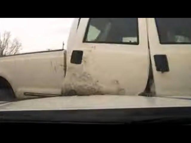 DASHCAM ARRKANSAS STATE TROOPER GETS RAMMED by a Ford Truck, in West Memphis, Arkansas