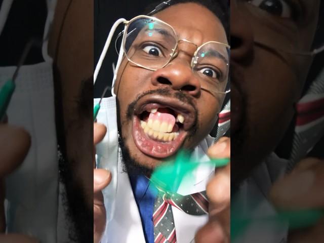 DR HARD #asmrroleplay #dentures #asmr #denturist #akeamfrancis #doctor #teeth #dentist #funny