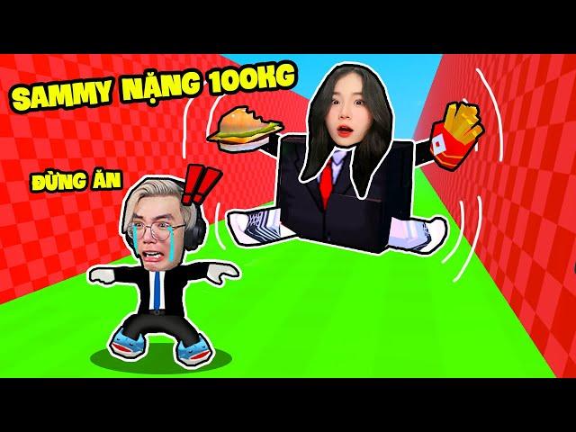 PHONG CẬN PHÁT KHÓC KHI SAMMY ĂN NHIỀN NẶNG ĐẾN 100KG TRONG ROBLOX