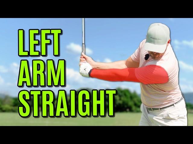 The Trick To Keeping The Left Arm Straight In The Golf Swing