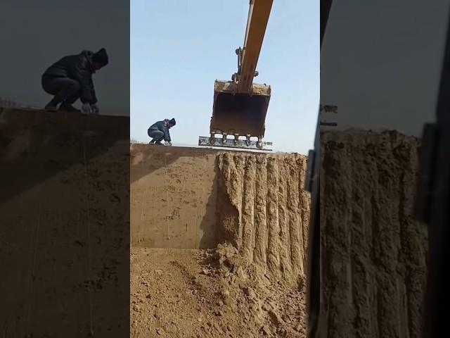 The wonderful process of cutting soil with the help of machines