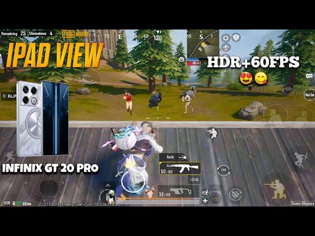 Infinix GT 20 Pro Pubg test in 3.3 update  | Ipad view 3.3 update | HDR+EXTREME Graphic