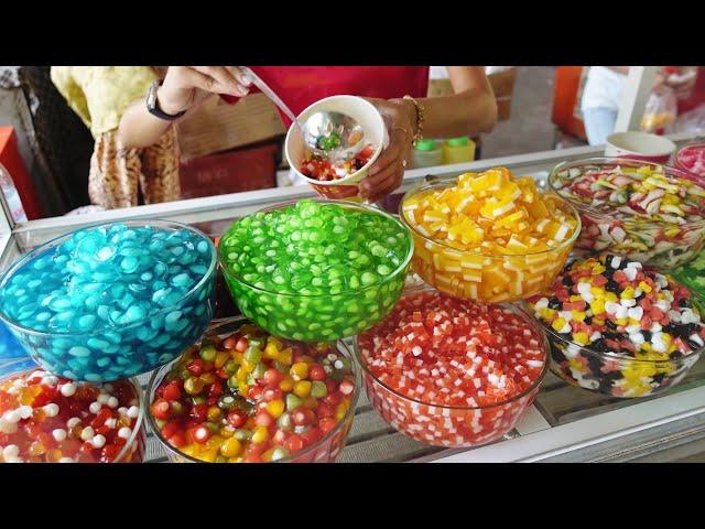 $1 Rainbow Shaved Ice Dessert - Cambodian Street Food