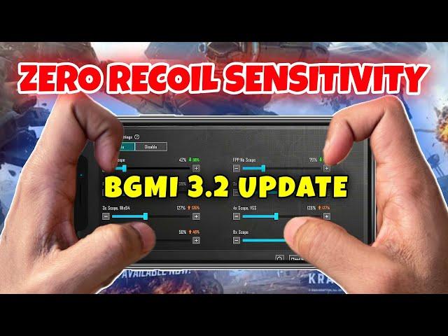 BGMI 3.2 Best Zero Recoil Sensitivity | Best Sensitivity for GYRO & NON-GYRO PLAYERS | BGMI/PUBG