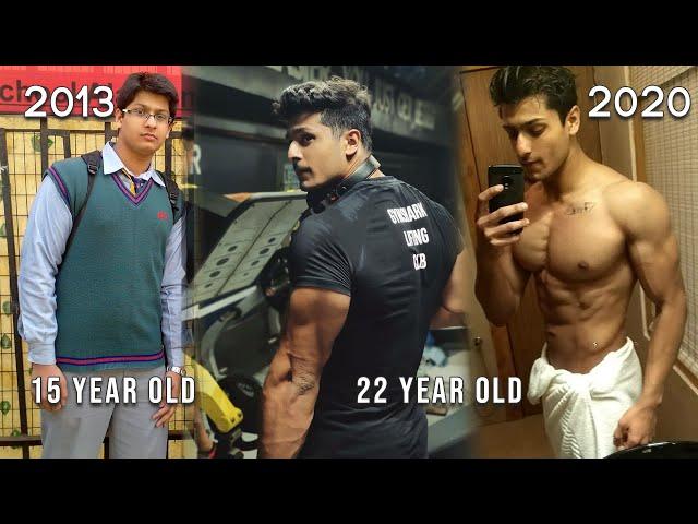 My 7 Year Natural Transformation Journey - 15-22 Years Old | Fat To Aesthetic | Siddhant Rai Sikand