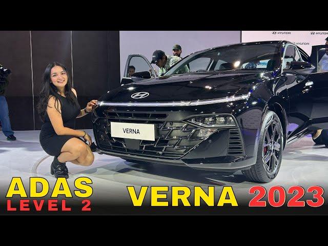 New Hyundai Verna 2023 - All Details | ADAS L2 Features #hyundaiverna #Verna2023 #newverna