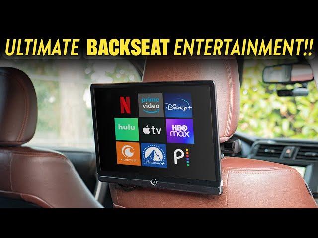 Seventour 14 inch Android Portable Car Headrest Tablet for Back Seat ENTERTAIMENT - REVIEW