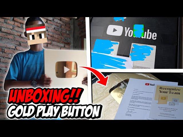 WANGIII COOYYY!?! UNBOXING GOLD PLAY BUTTON - RISMAN GAMING OFFICIAL || SPESIAL 1JT SUBSCRIBER