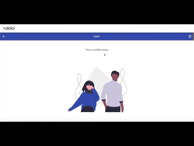 Adalo tutorials: admin and user access to different screens. UPDATE in the description