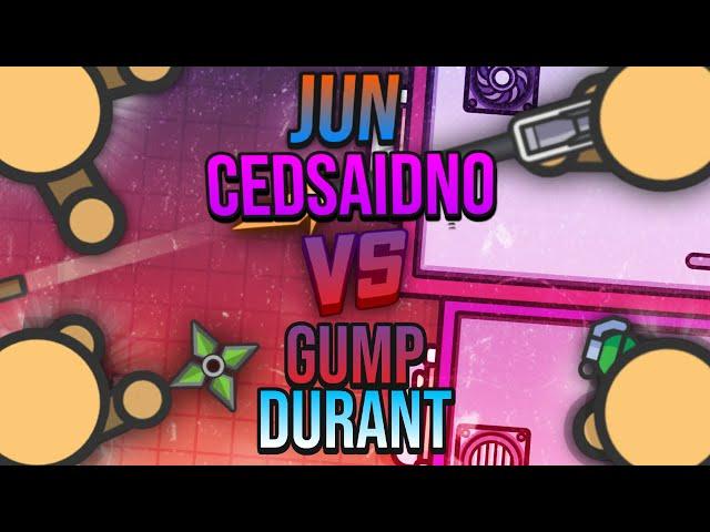 [2v2] LegendaryJun & Cedsaidno VS GUMP & Durant35 | ZombsRoyale.io