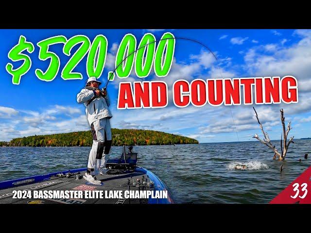 $520,000 and Counting Bass Fishing This Lake - 2024 Bassmaster Elite Champlain (Day 1&2) UFB S4E33