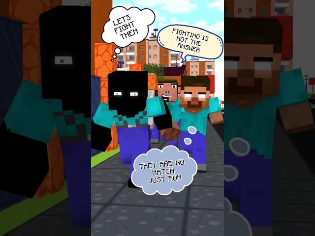 HELP Herobrine And His Friends Throw Back The Bedrock #friendship #shorts #trending #anime