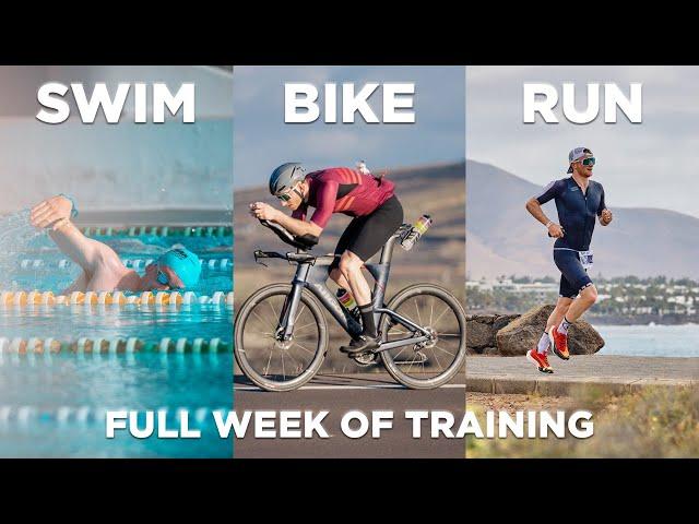 HOW MUCH I TRAIN AS A PROFESSIONAL TRIATHLETE - Full Week Of Training Data