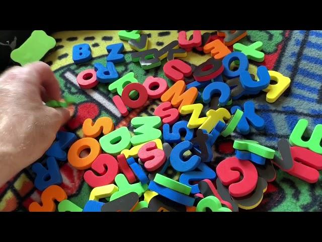 ABCD Magnetic Letters, White Board and Black Board for Kids by GINMIC