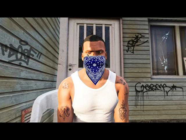 I spent 100 days in the HOOD IN REALISTIC GTA 5!