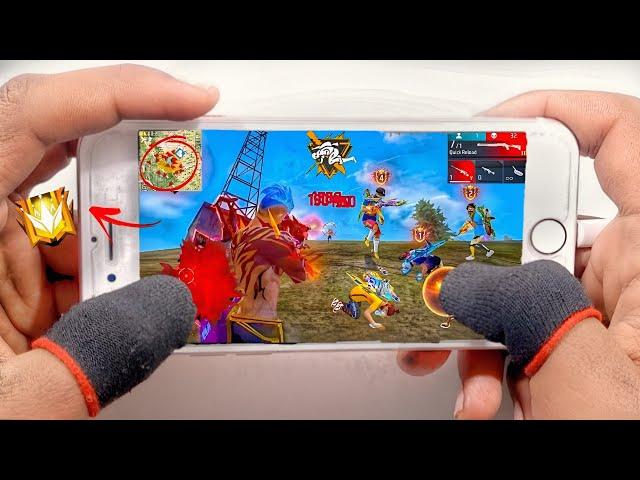 Iphone 6s 29+kill in Br rank Free Fire full  Handcam gameplay +32gb ram test 