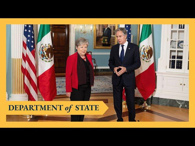 Secretary Blinken meets with Mexican Foreign Secretary Alicia Barcena
