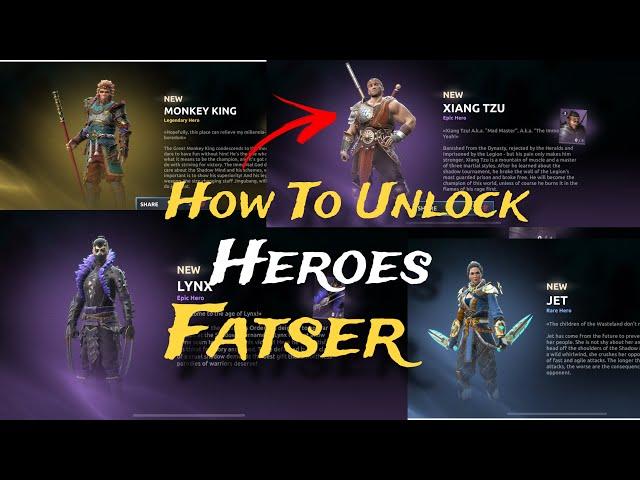 How To Unlock All Heroes Faster In Sf4 Secret Trick | Shadow Fight 4 | Evoker OP