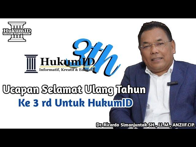 Ricardo:Semoga Menjadi Suatu Portal Media Hukum Yang Dapat Diandalkan