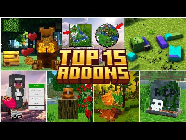 The 15 Best Minecraft Addons You’ve Never Tried! BEDROCK | MINECRAFT PE +1.21 #addons