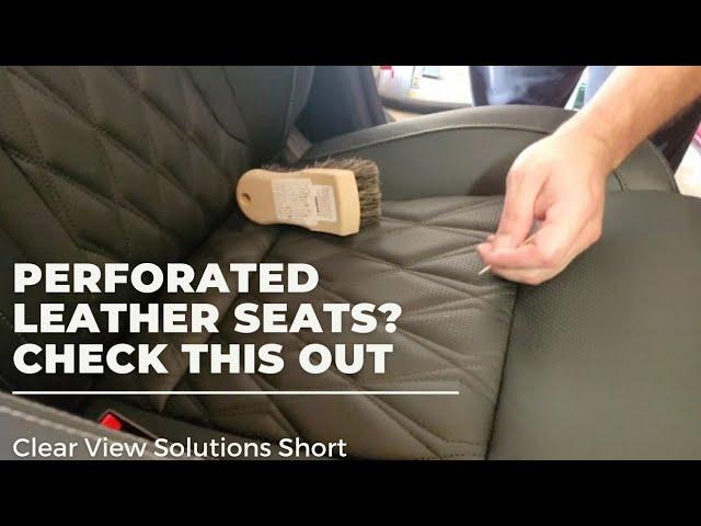 Clogged Pores??? Simple Trick To Clean Perforated Leather Seats.