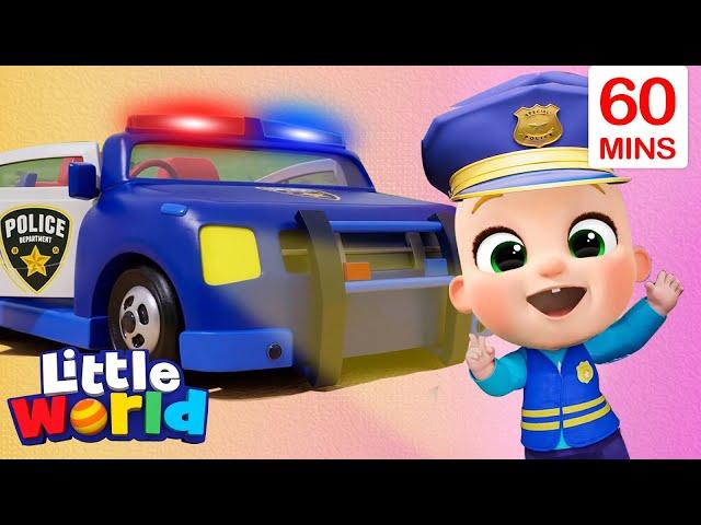 Police Car Song | Safety | + More Kids Songs & Nursery Rhymes by Little World