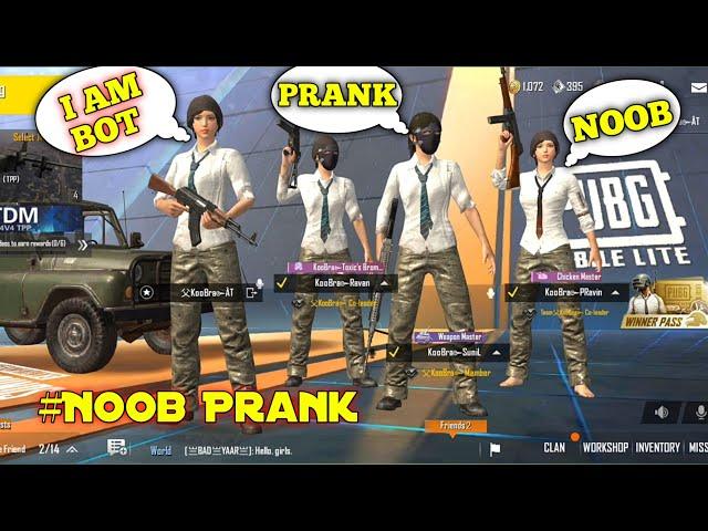 Pubg Mobile Lite Best funny Bot Prank With Big Youtuber | Funny Bot Prank With Big Youtuber