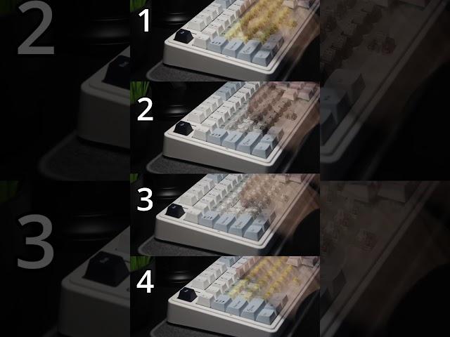 Which one would you choose?? (Aula F75) #soundtest #clack #thocky #creamy #shorts #asmr