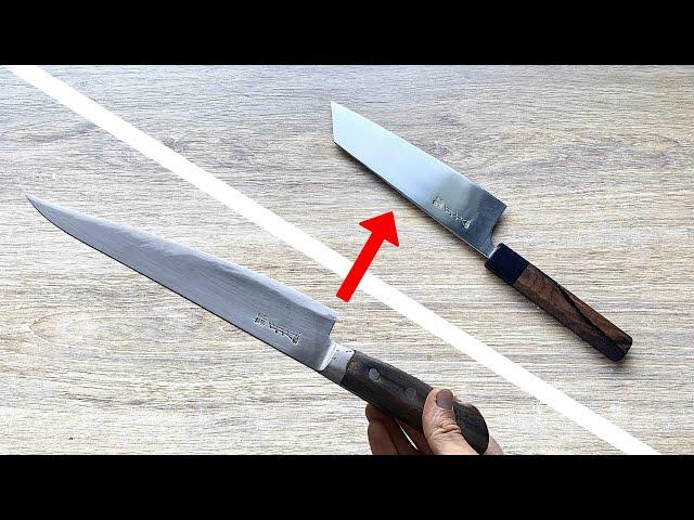 Japanese knife restoration - Masamoto gyuto to bunka